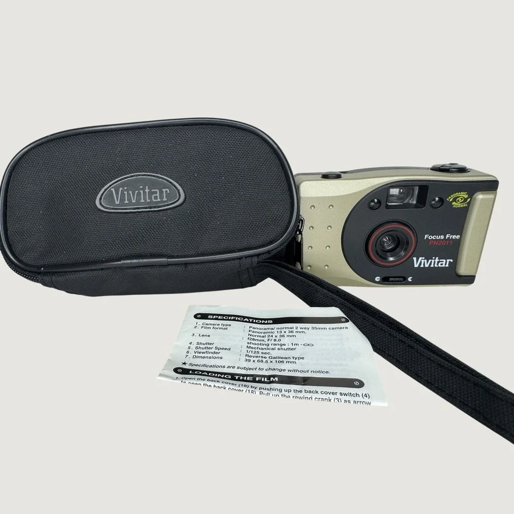 VIVITAR‎ PN2011 35mm Film Camera Panoramic Focus Free Point and Shoot -MINT